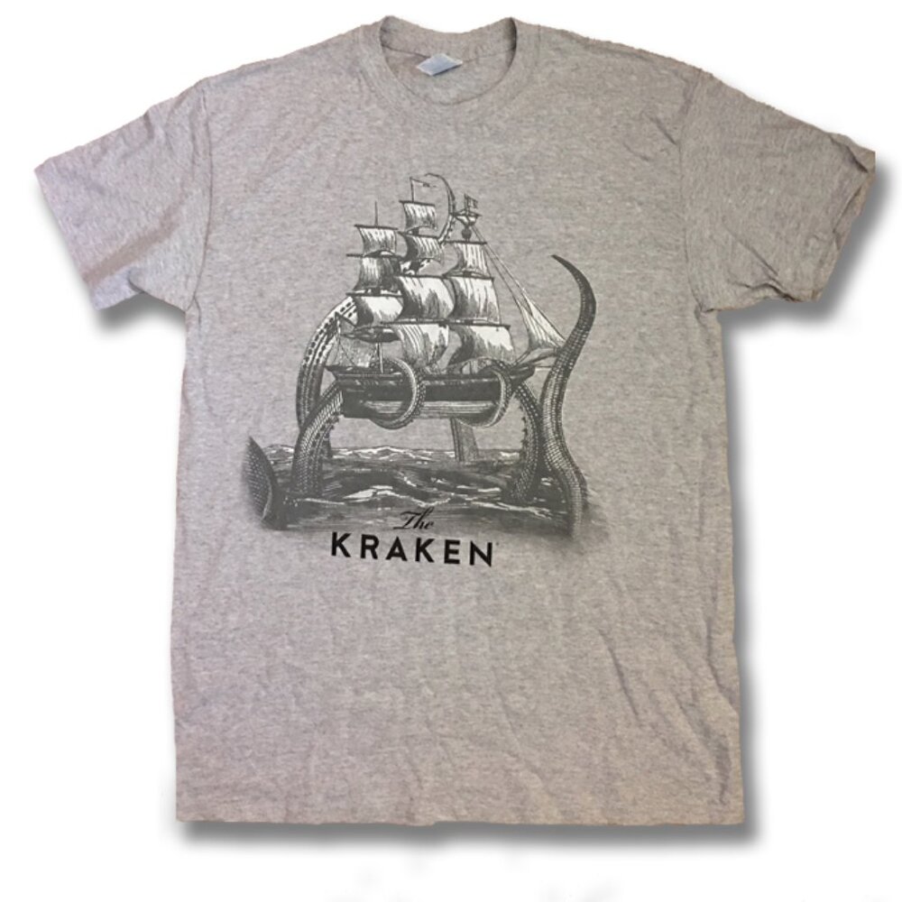 KRAKEN SPICED RUM, CTHULHU, OCTOPUS, STEAMPUNK T-SHIRT *NEW* - SIZE MEDIUM